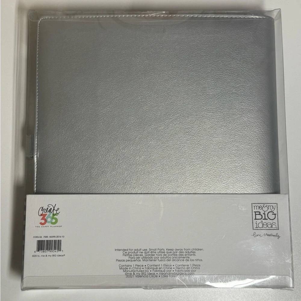 NEW The Happy Planner BIG Deluxe Cover, Silver